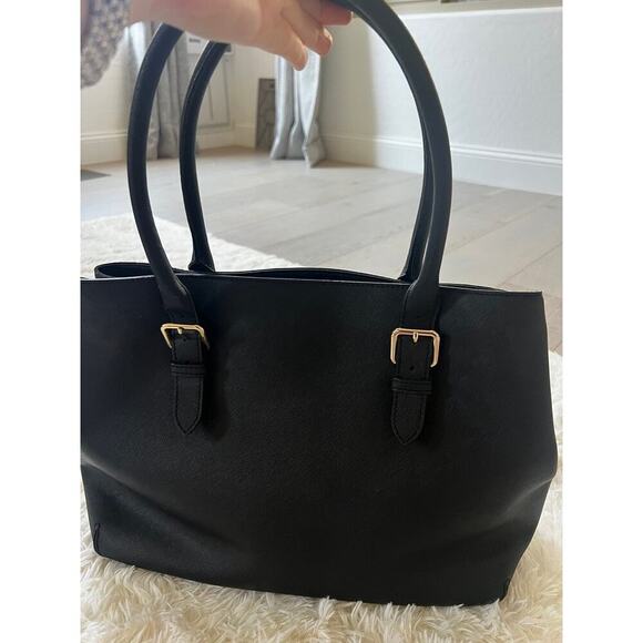 Kate Spade black leather tote bag - Picture 3 of 8
